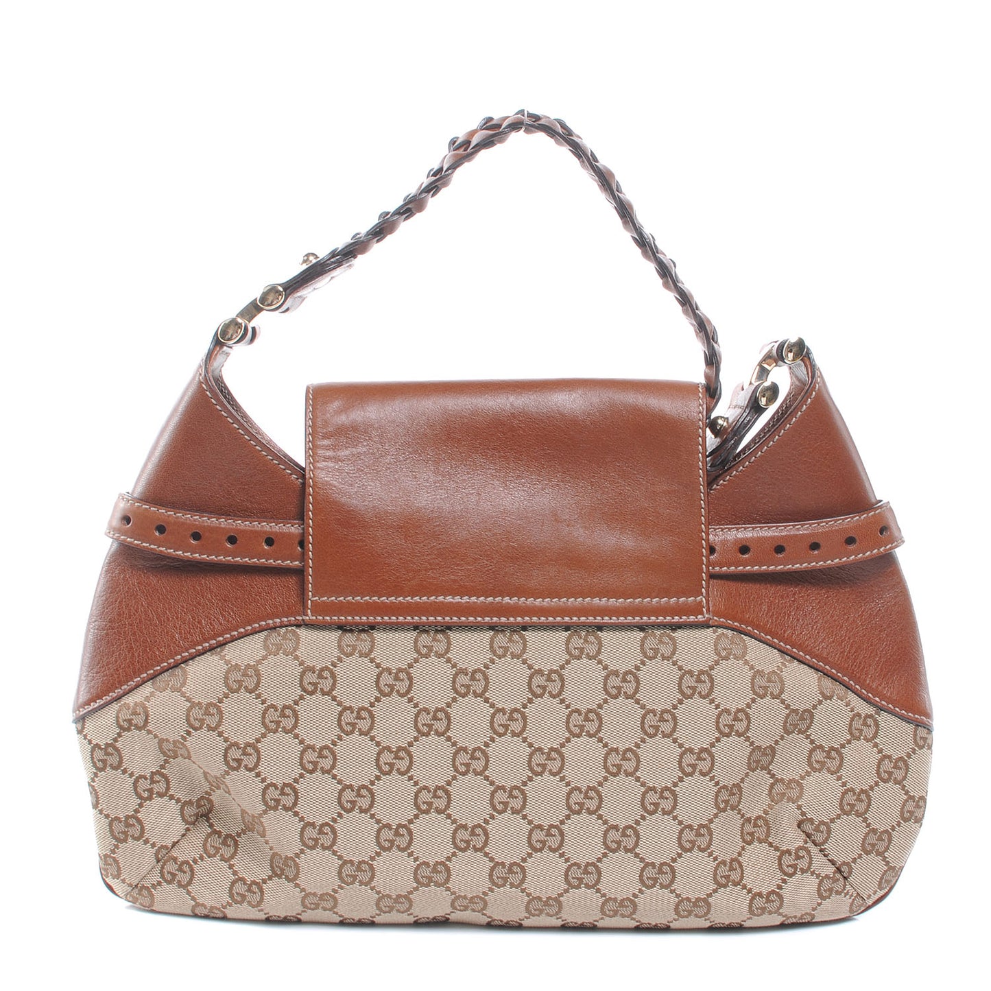 Monogram Medium Horsebit Hobo Brown