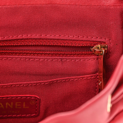 Chanel Lambskin Quilted Small Urban Spirit Backpack Red 10 of 17