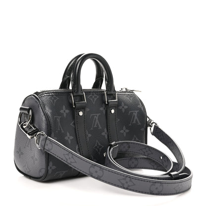 Louis Vuitton Reverse Monogram Eclipse Keepall XS Black 3 of 9