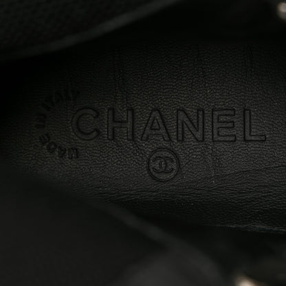 Chanel Tweed Patent Calfskin Sneaker High Boots 37.5 Black 6 of 8