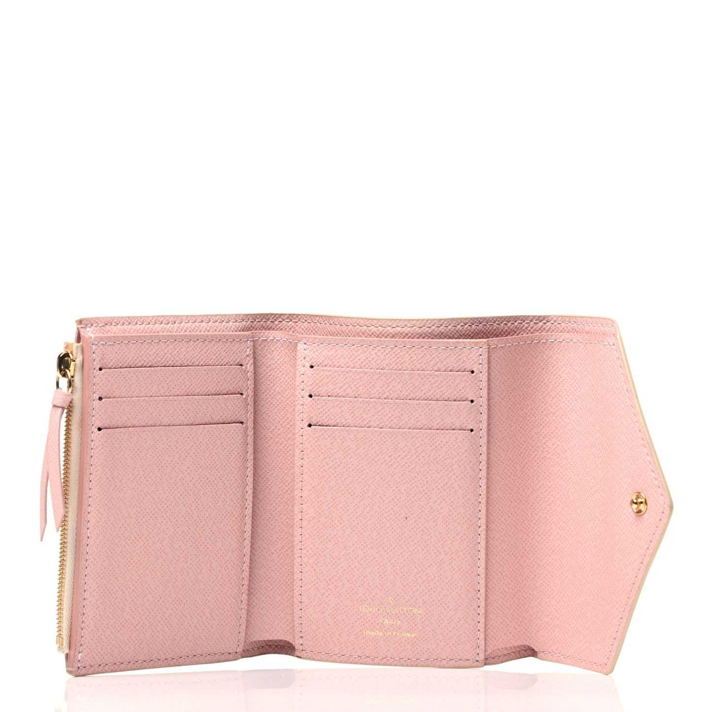 Damier Azur Victorine Wallet Rose Ballerine