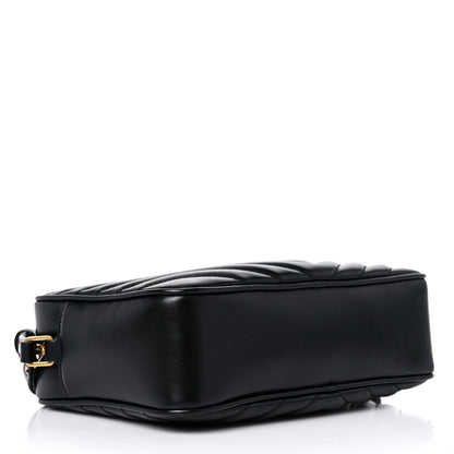 Saint Laurent Calfskin Matelasse Monogram Lou Camera Bag Black 4 of 12