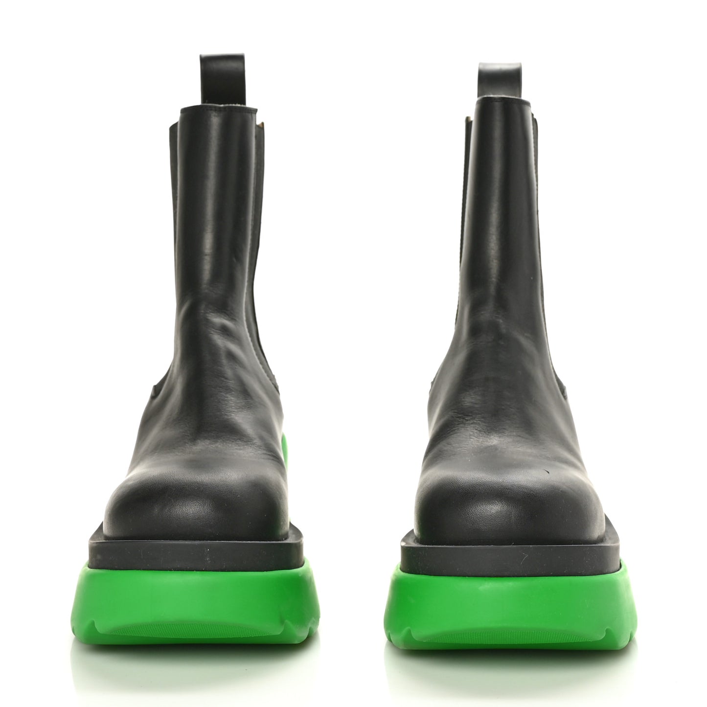 Calfskin The Flash Chelsea Boots 38 Black Grass