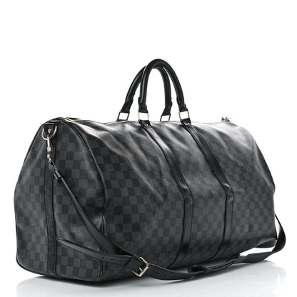 Louis Vuitton Damier Graphite Keepall Bandouliere 55 2 of 17