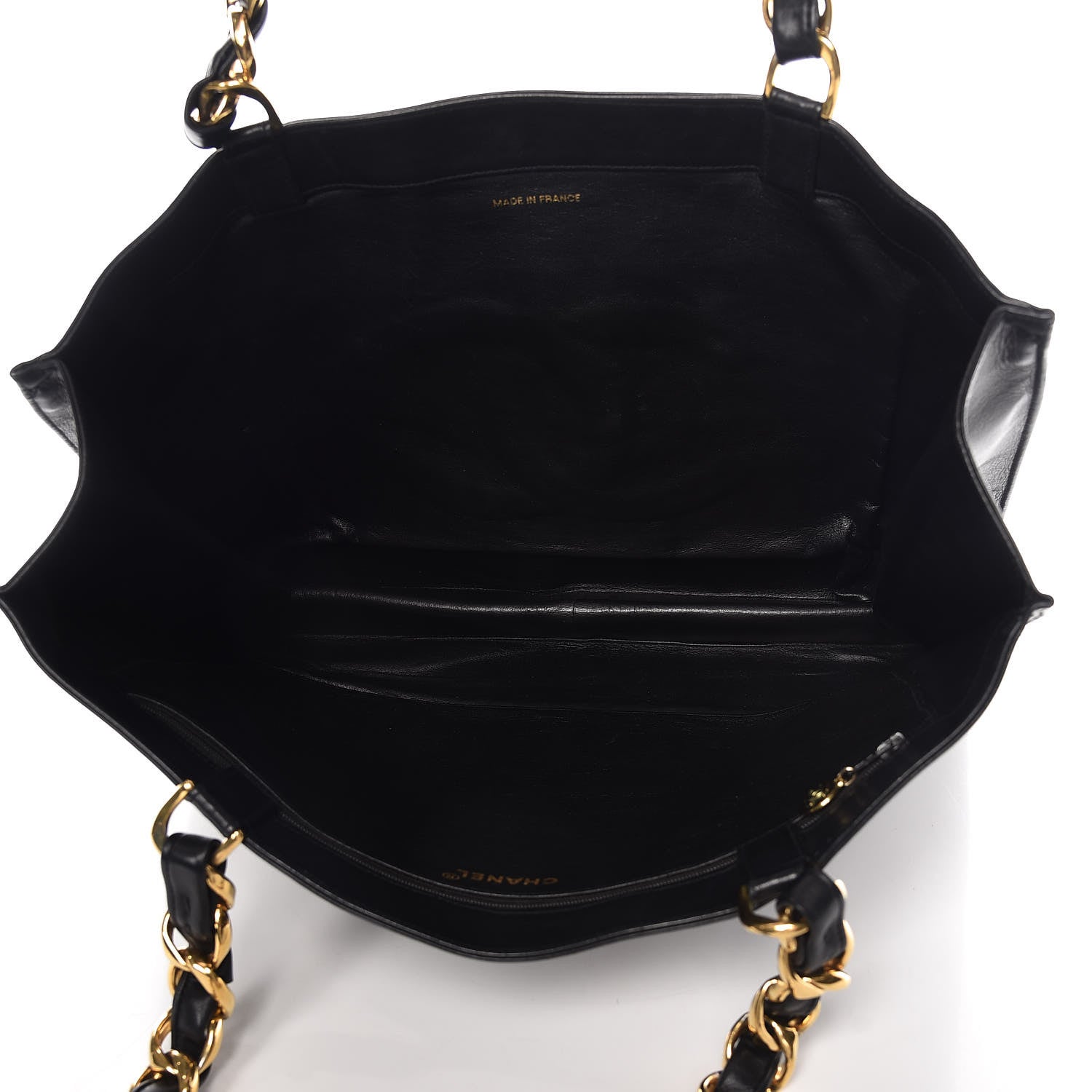 Chanel Lambskin CC Tote Black 5 of 15