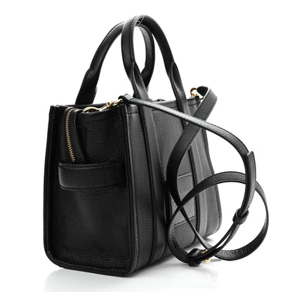 Marc Jacobs Grained Calfskin Small The Tote Bag Black 2 of 11