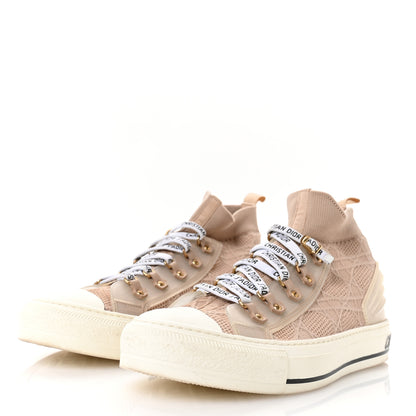 Christian Dior Technical Mesh Cannage Womens Walk'n Dior High Top Sneakers 41 Nude 4 of 8