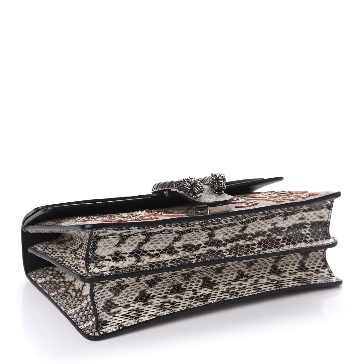 Gucci GG Supreme Monogram Elaphe Elephant Embroidered Small Dionysus Shoulder Bag 5 of 11