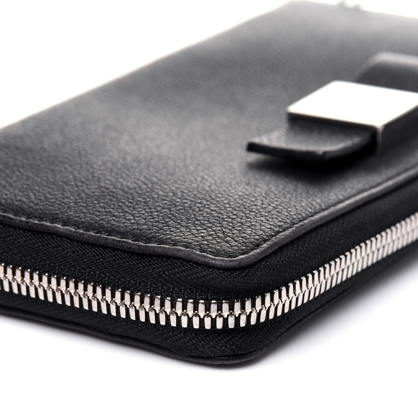 Calfskin Multi Bow Money Wallet Black