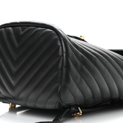 Chanel Calfskin Chevron Quilted Small Urban Spirit Backpack Black 9 of 9