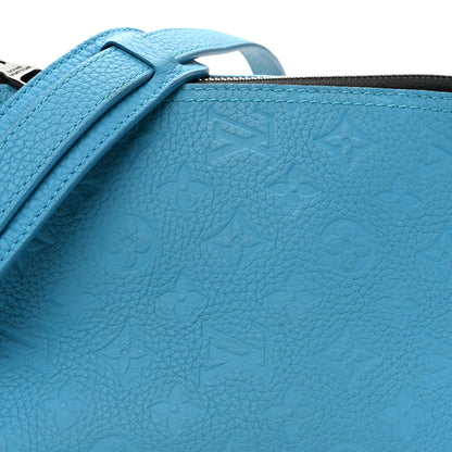 Louis Vuitton Taurillon Monogram Triangle Messenger Turquoise 7 of 9