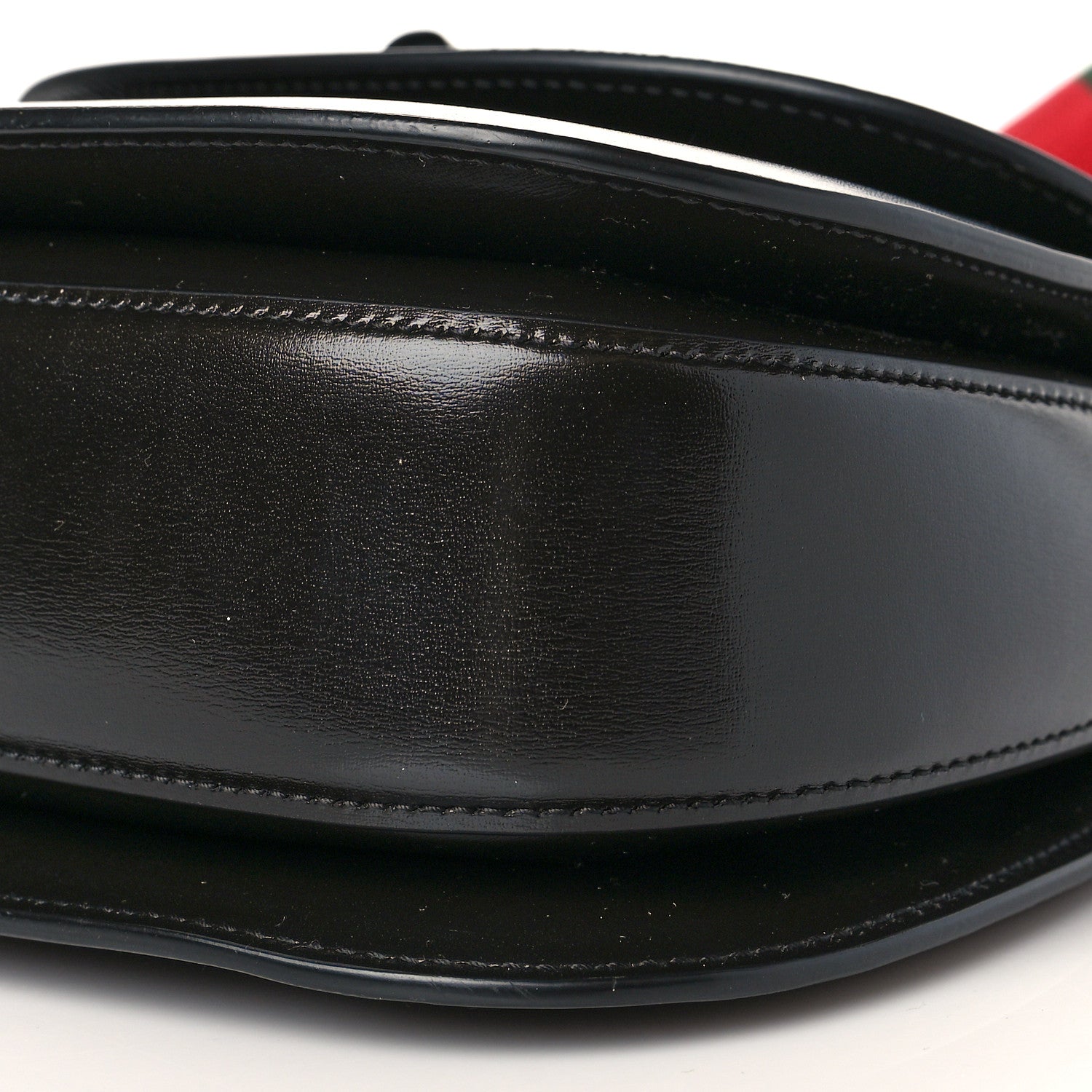 Gucci Boarded Dyana Lux Calfskin Web Monochrome Small Bamboo 1947 Top Handle Bag Black 10 of 10