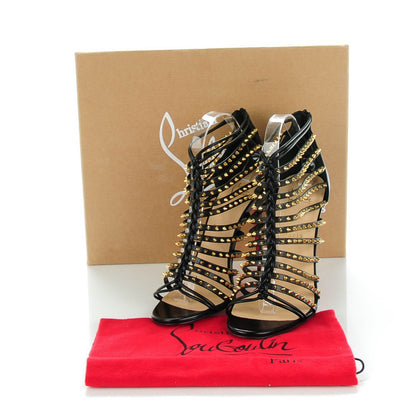 Christian Louboutin Kid Millaclou 100 Cage Sandals 39.5 Black 5 of 8