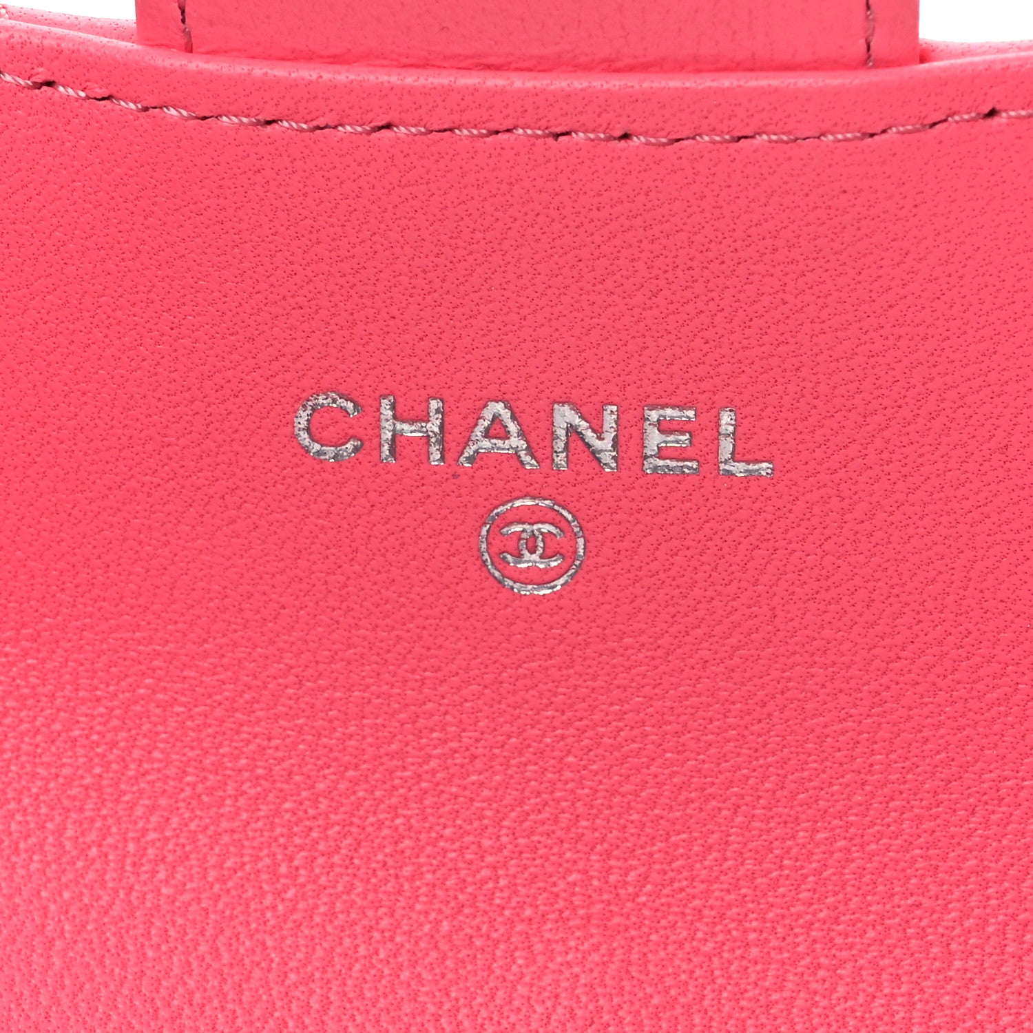 Chanel Lambskin Quilted Flap Card Holder Wallet Pink 7 of 12