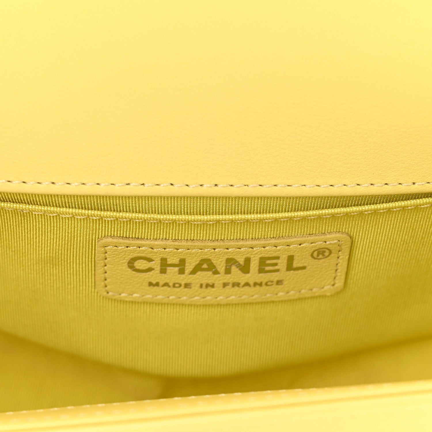 Chanel Lambskin Quilted Small Boy Flap Yellow 5 of 9
