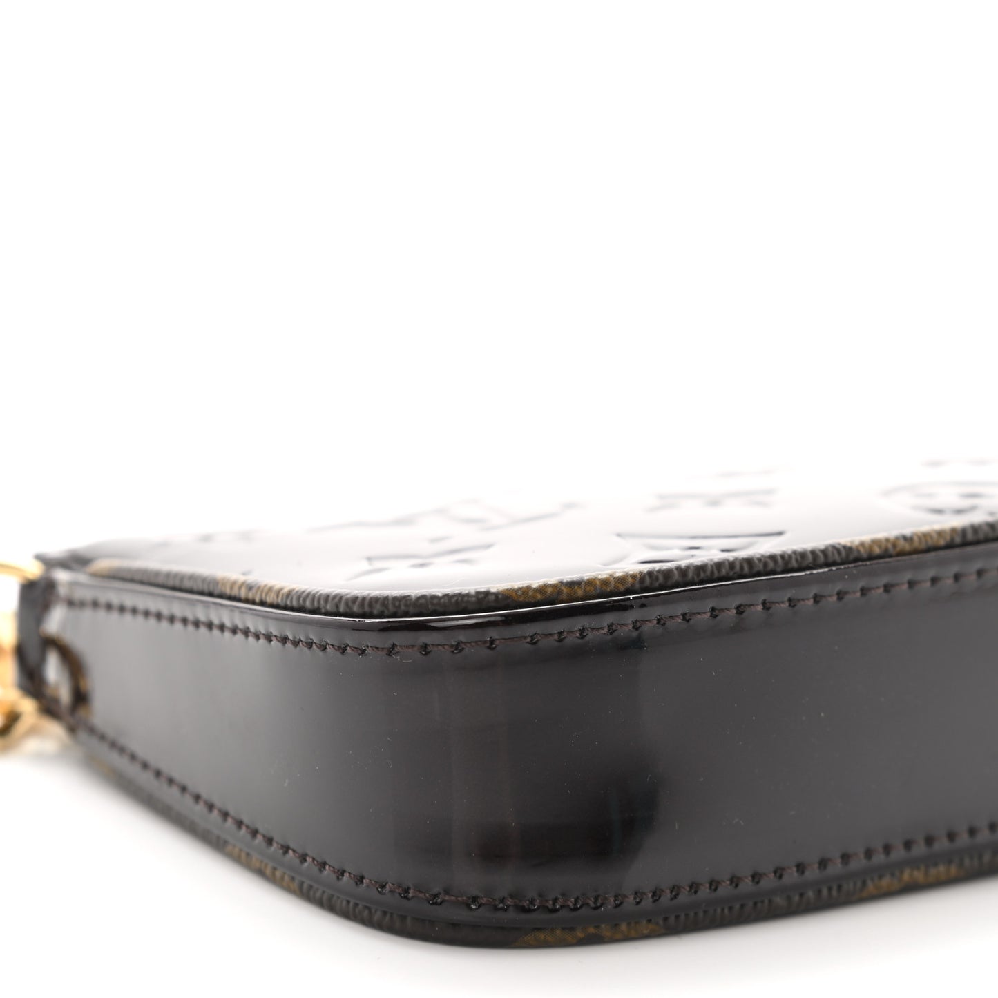 Vernis Monogram Mini Pochette Accessories Amarante