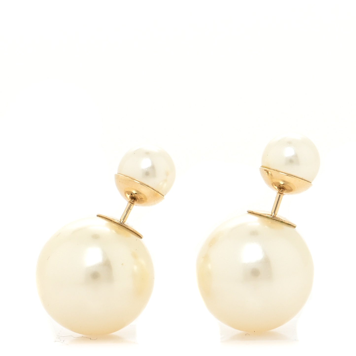 Pearl Mise En Dior Tribal Earrings Gold