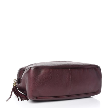 Gucci Metallic Cellarius Calfskin Medium Soho Bowler Classic Burgundy 4 of 13