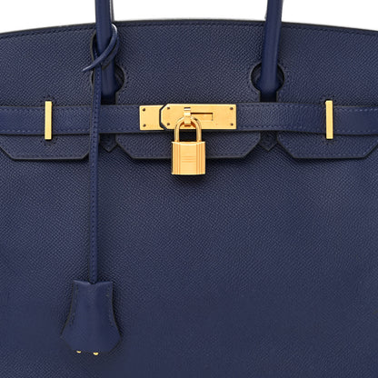 Hermes Epsom Birkin 30 Bleu Saphir 9 of 14