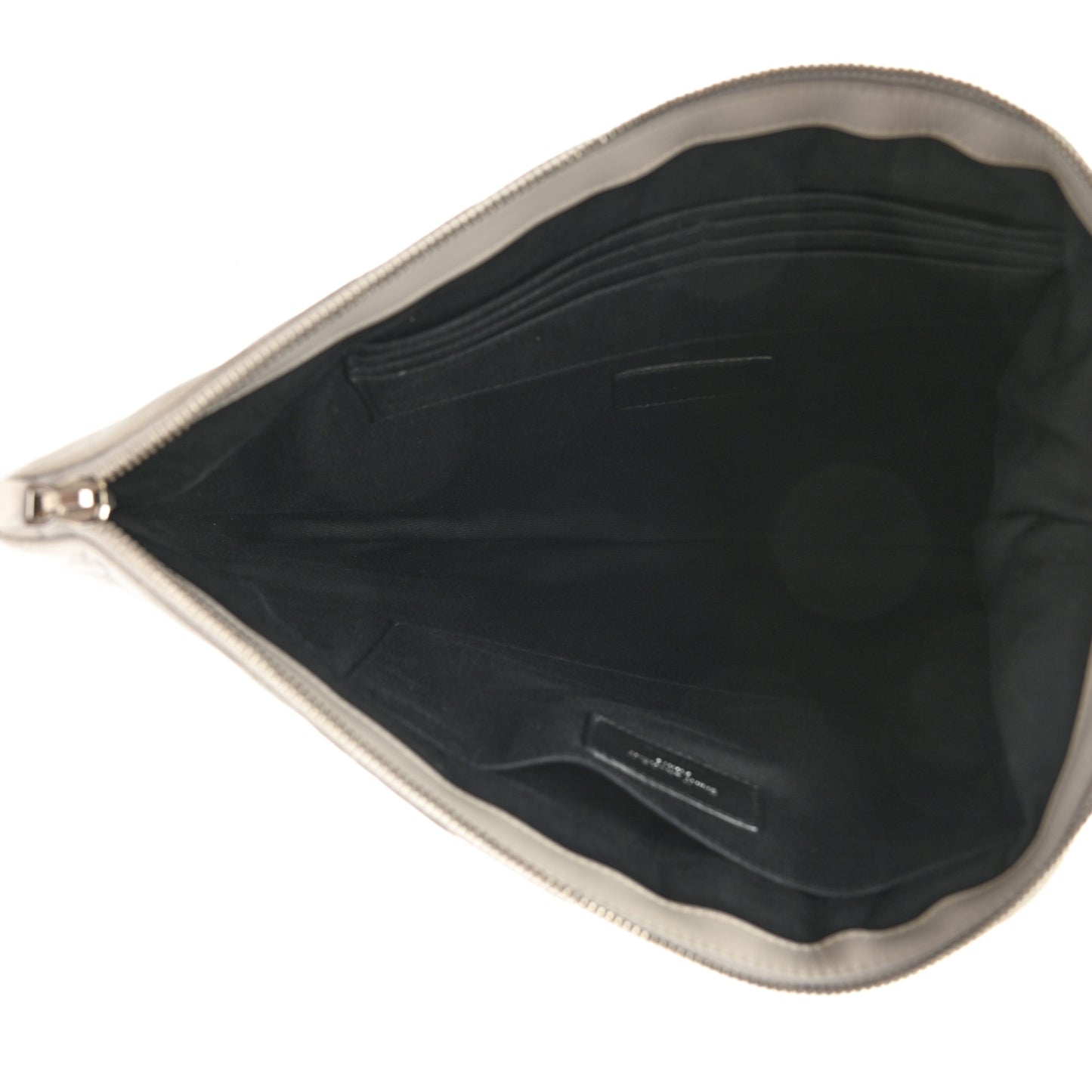 Calfskin Matelasse Chevron Monogram Document Holder Granite