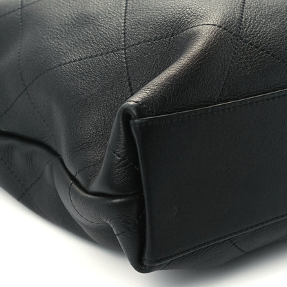 Chanel Calfskin Stitched Medium Shopping Tote Black 9 of 10