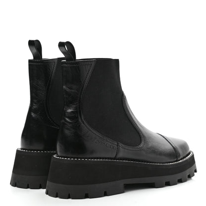 Jimmy Choo Vintage Calfskin Crystal Clayton Flat Boots 39.5 Black 4 of 7