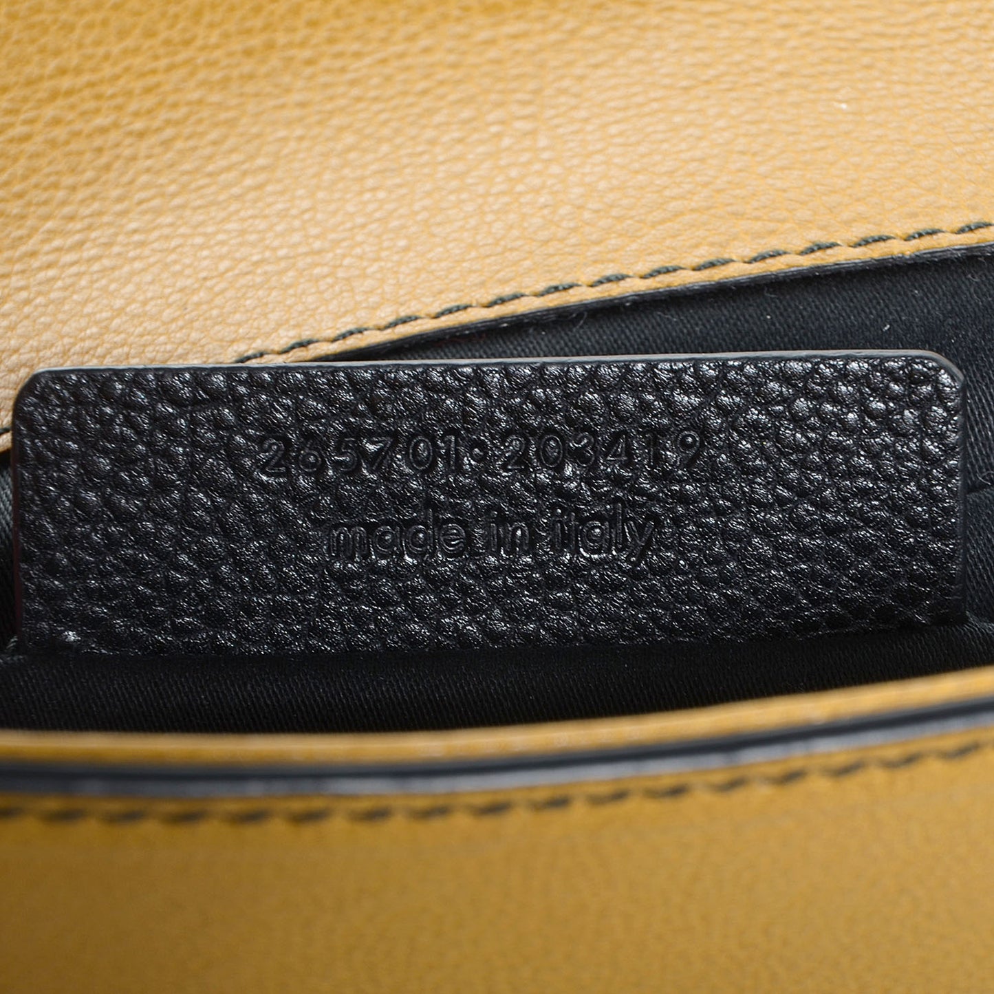 Calfskin ChYc Bi-Color Clutch Saffron Black