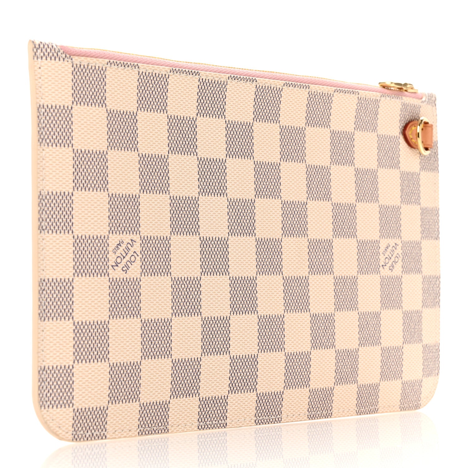 Louis Vuitton Damier Azur Neverfull MM GM Pochette Rose Ballerine 3 of 6