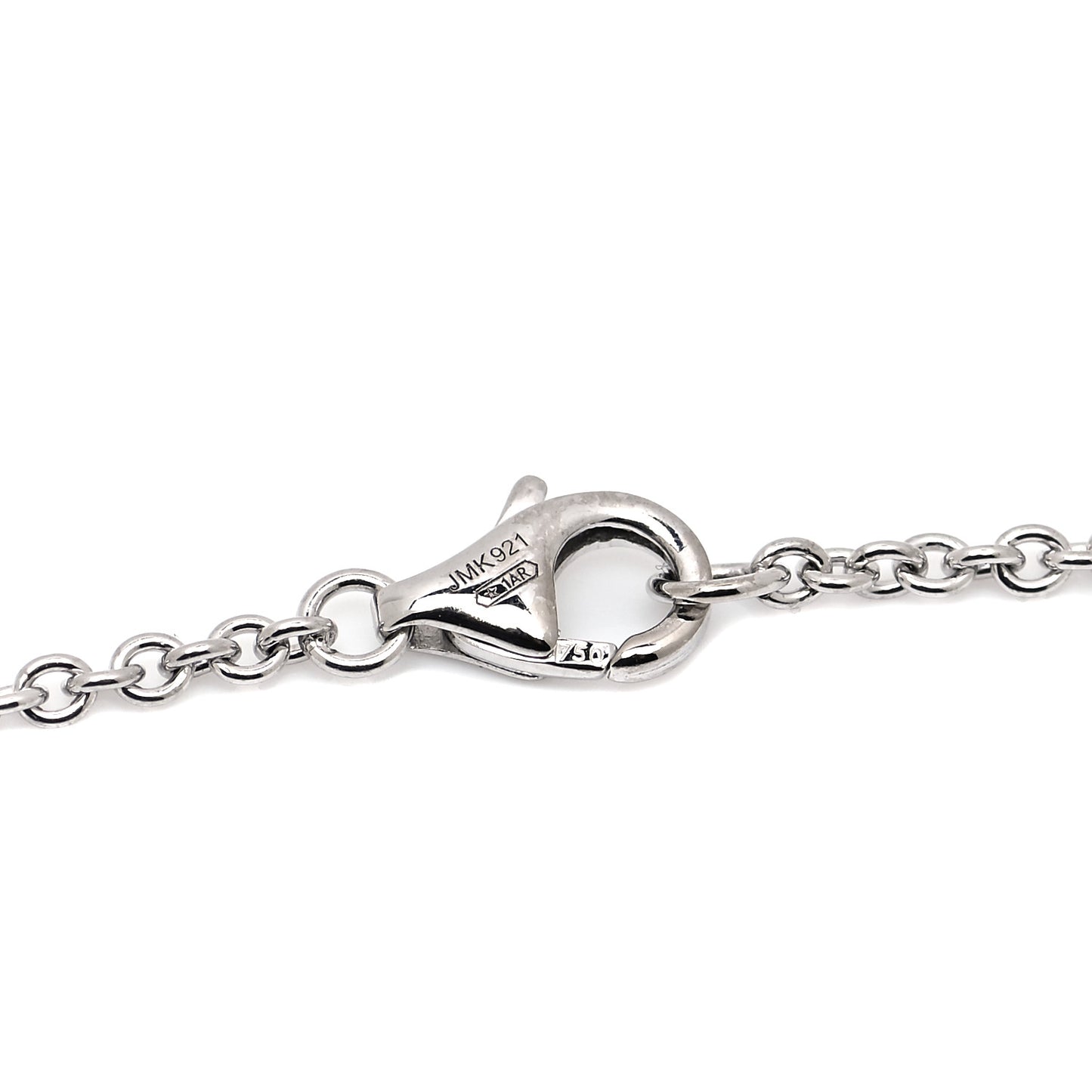 18K White Gold Interlocking LOVE Necklace
