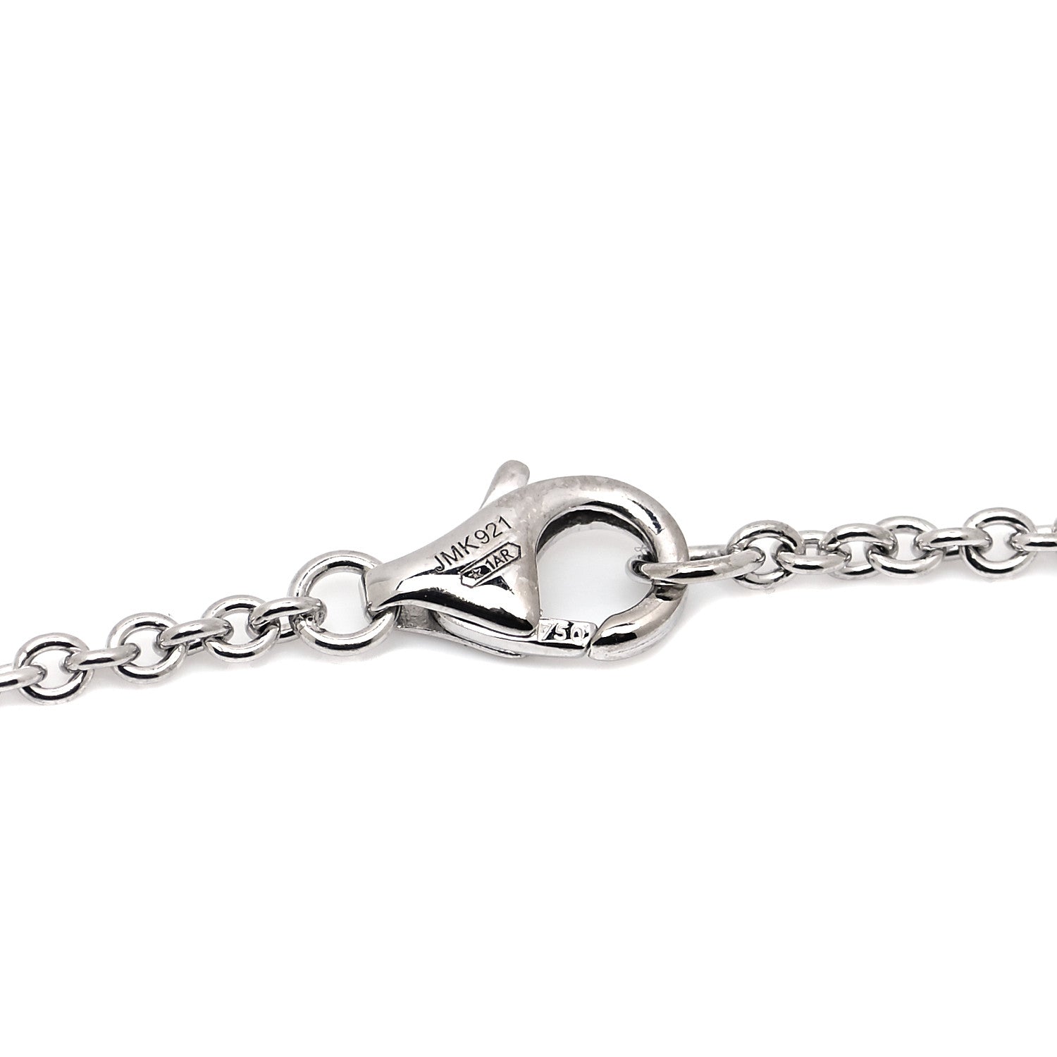 Cartier 18K White Gold Interlocking LOVE Necklace 3 of 5