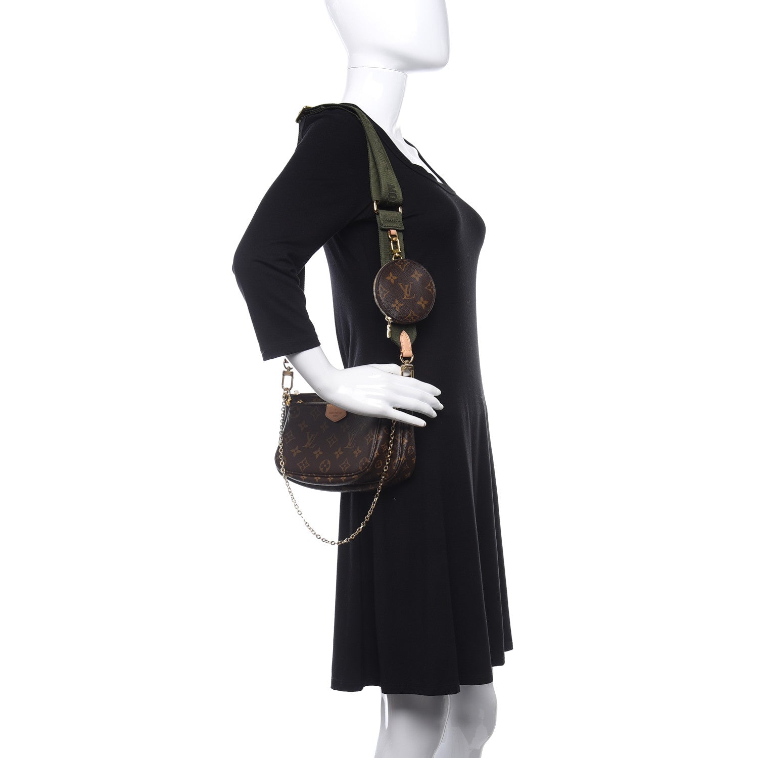 Louis Vuitton Monogram Multi Pochette Accessories Kaki 2 of 12