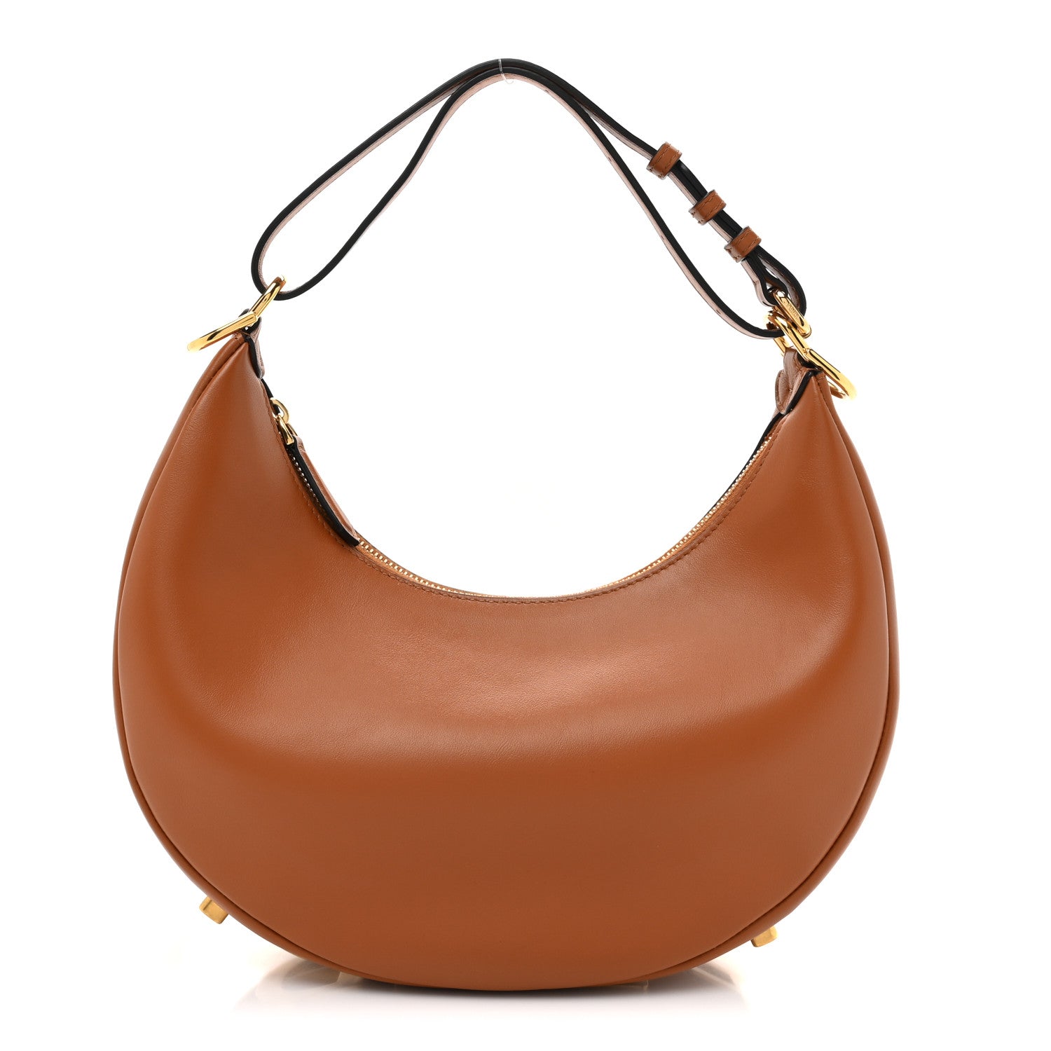 Fendi Vitello Grace Matte Small Fendigraphy Hobo Bag Brandy 1 of 9