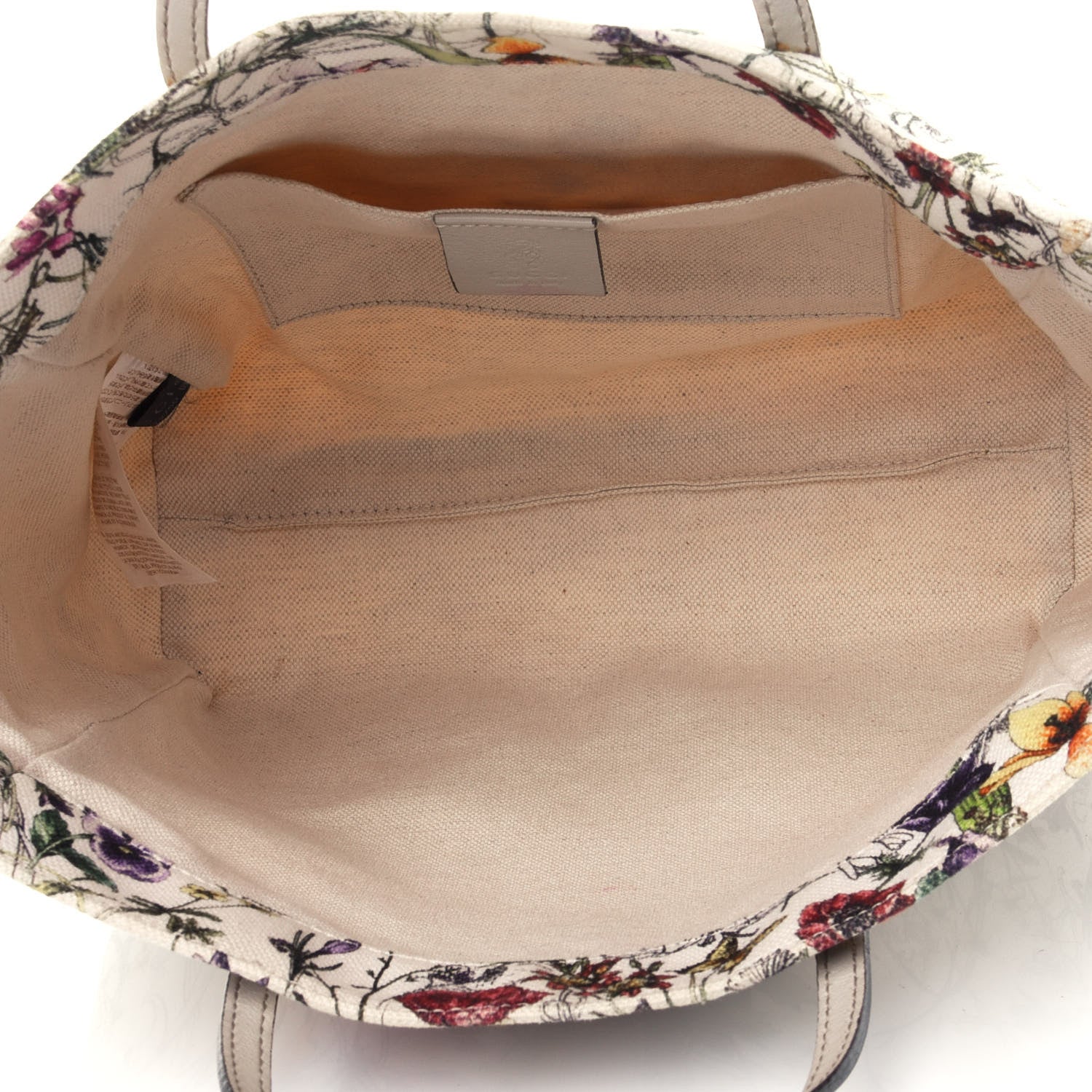 Gucci Canvas Childrens Floral Print Tote White 4 of 5