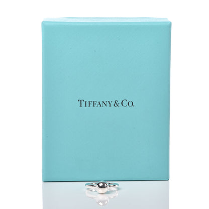 Tiffany Sterling Silver 8mm HardWear Ball Ring 50 5.5 6 of 6