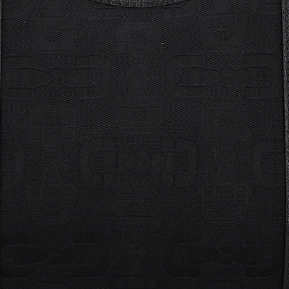 Gucci Canvas Horsebit Print Shoulder Bag Black 7 of 9