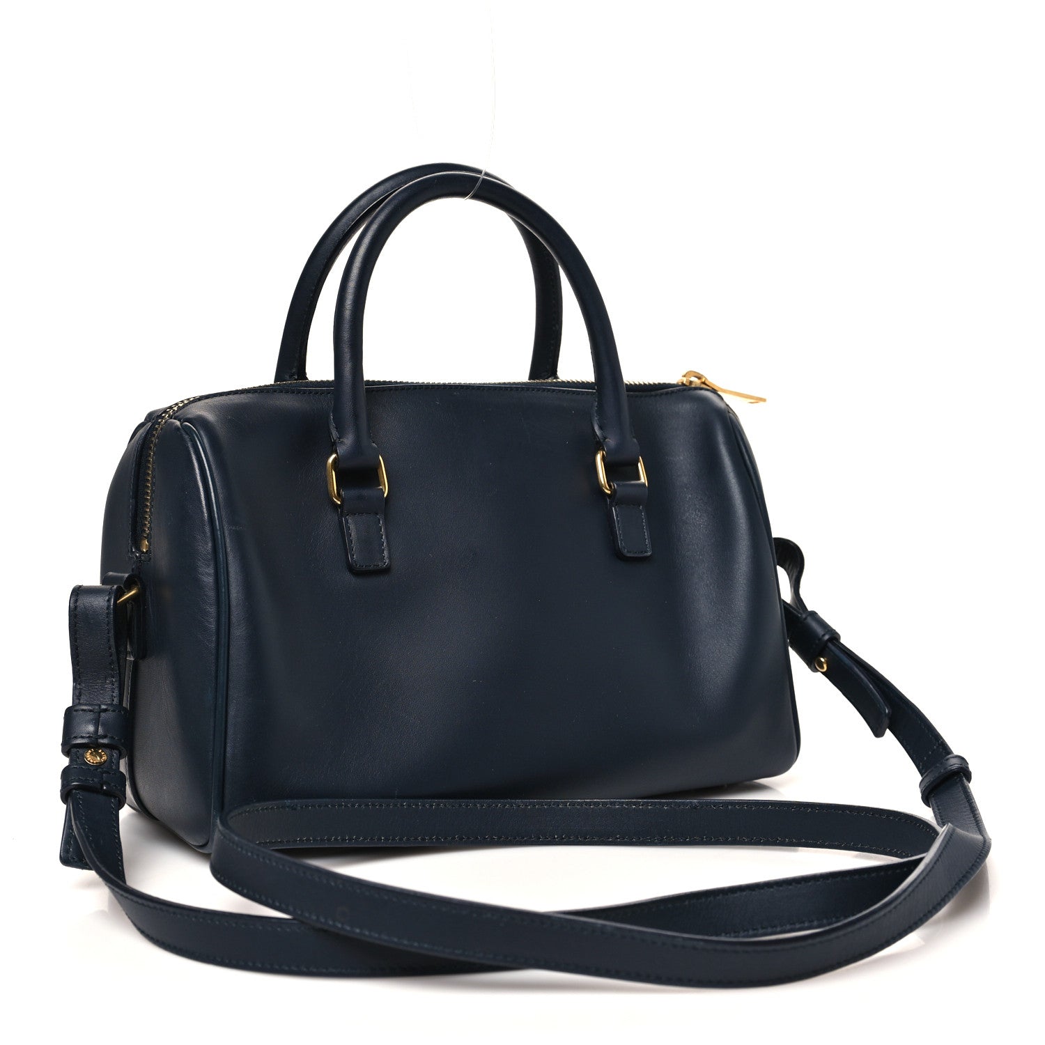 Saint Laurent Calfskin Classic Baby Duffle Navy Blue 3 of 10