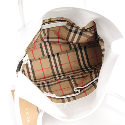 Burberry London Grainy Calfskin Medium Baynard Tote White 5 of 7
