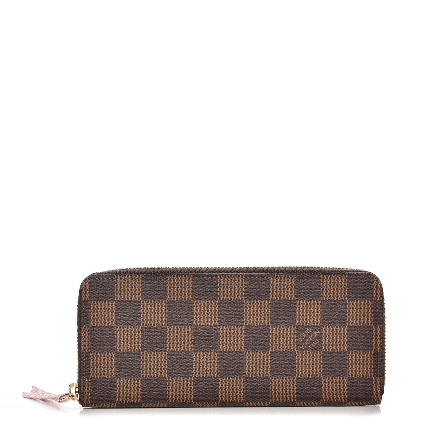 Damier Ebene Clemence Wallet Rose Ballerine
