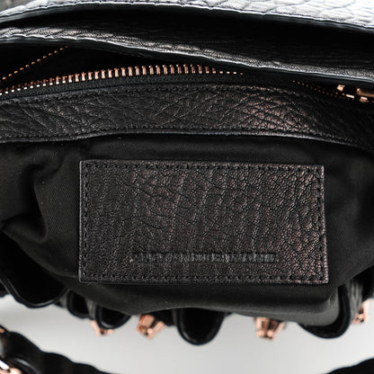 Alexander Wang Pebbled Lambskin Diego Bucket Black Rose Gold Hardware 6 of 7