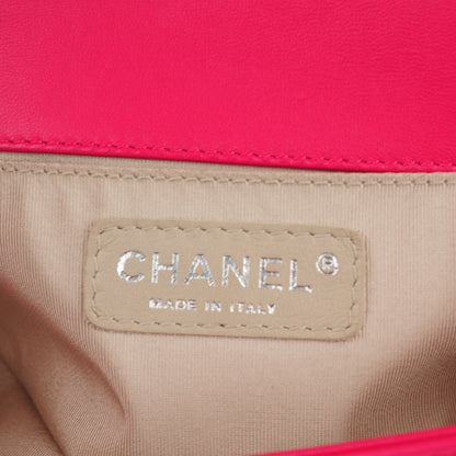 Chanel Lambskin Quilted Small Boy Flap Dark Pink 7 of 9