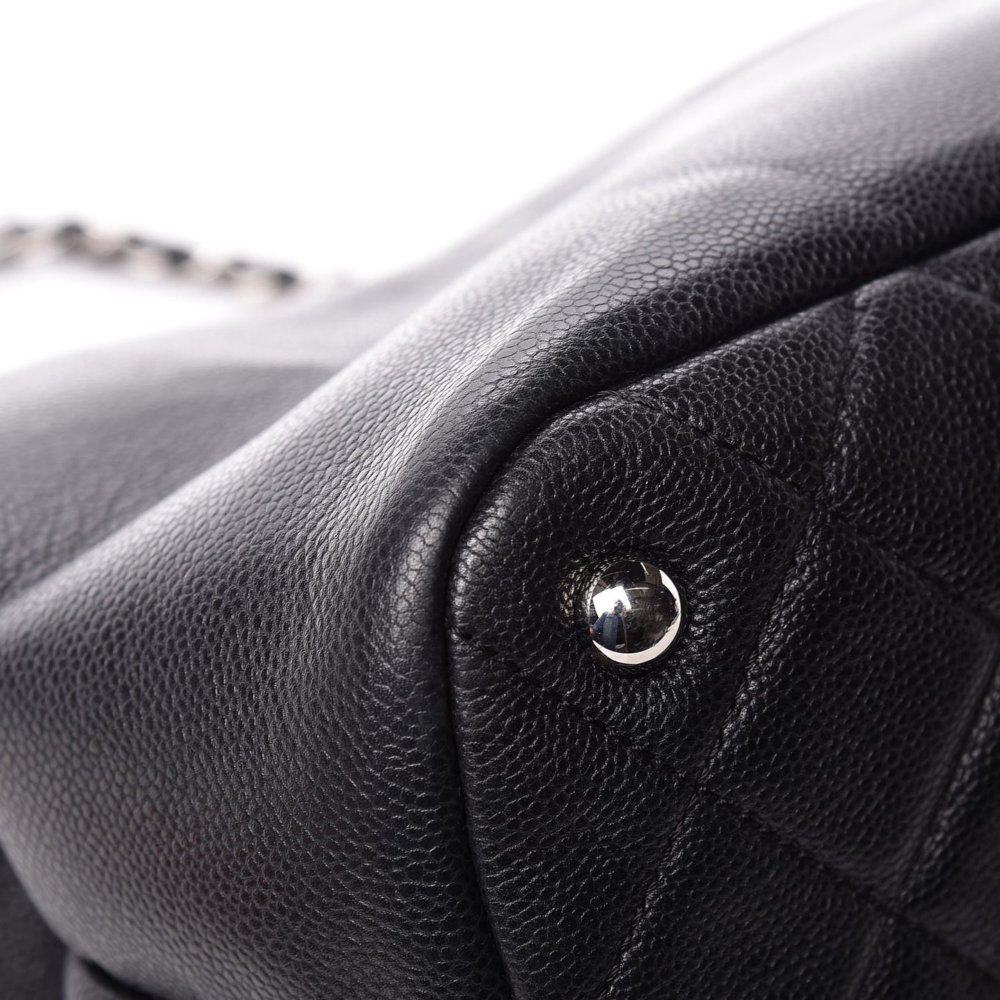 Caviar Quilted Timeless CC Soft Tote Black