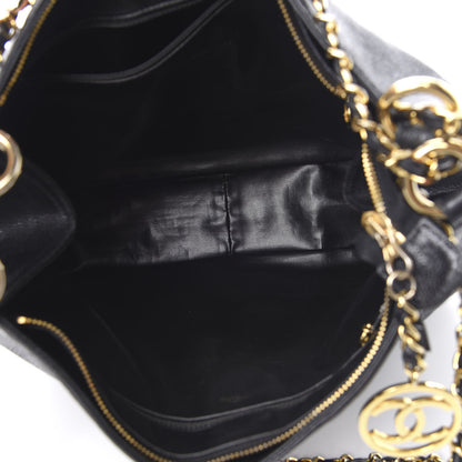 Chanel Caviar CC Zip Top Shoulder Bag Black 5 of 11