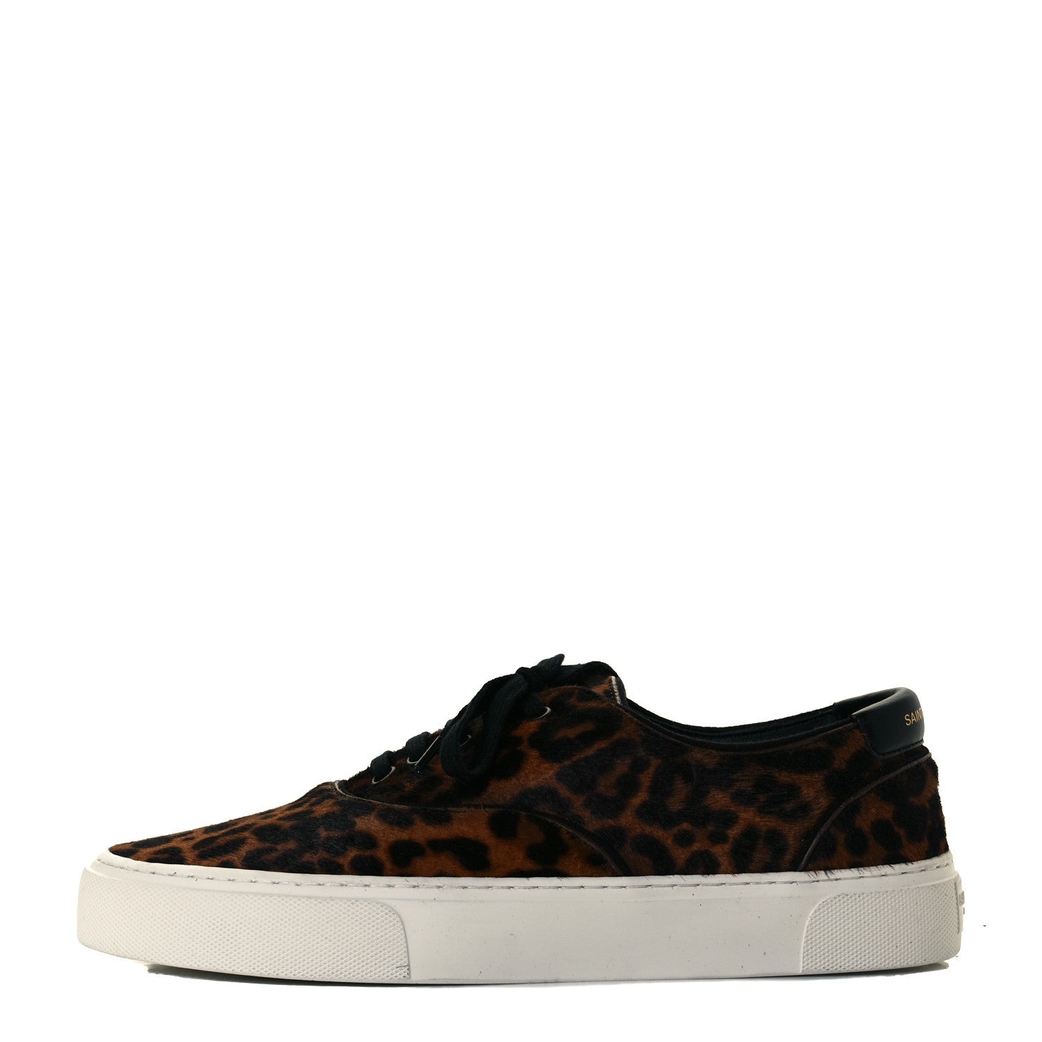 Saint Laurent Pony Hair Venice Low Top Sneakers 39.5 Black 1 of 8