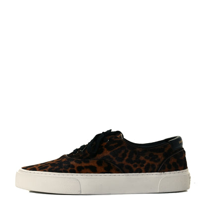 Saint Laurent Pony Hair Venice Low Top Sneakers 39.5 Black 1 of 8