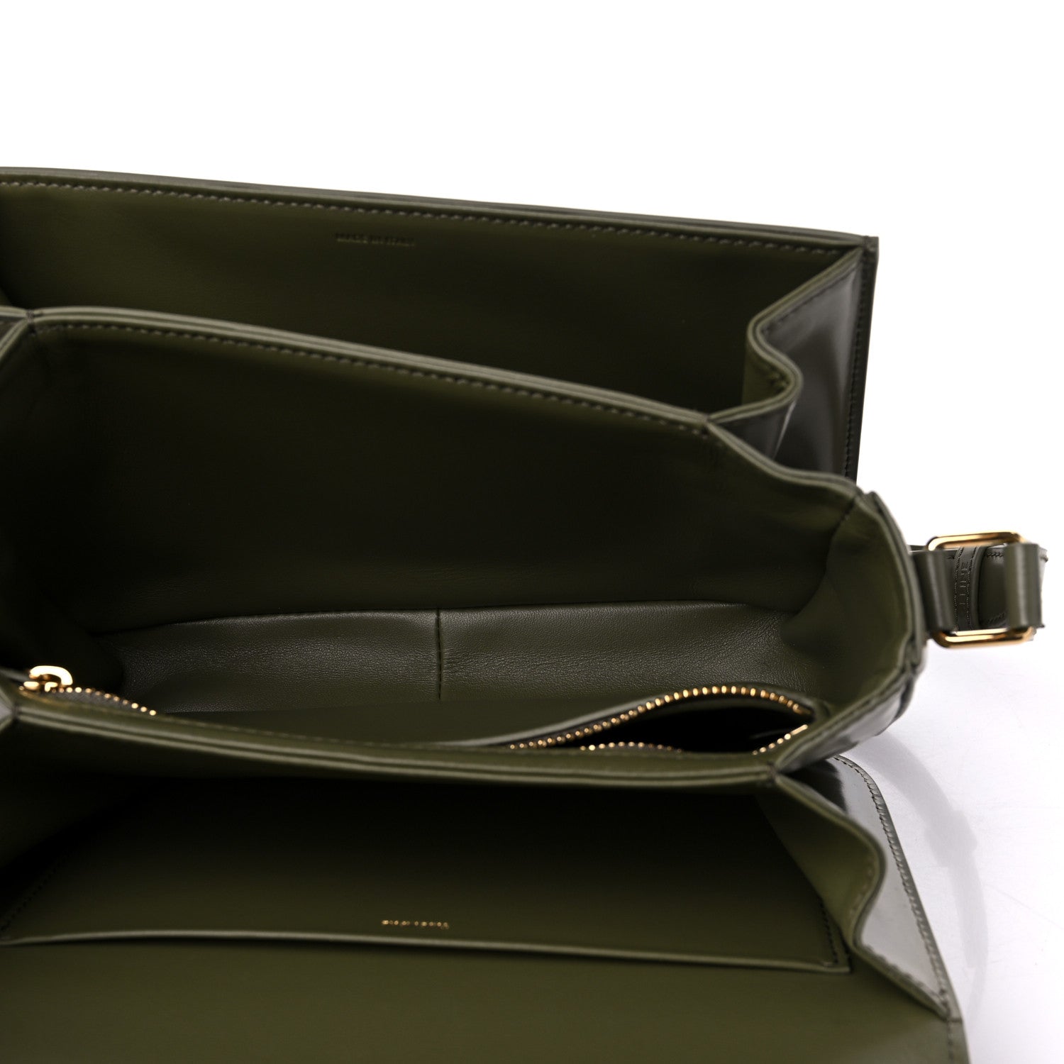 Celine Shiny Calfskin Medium Triomphe Soft Khaki 5 of 9