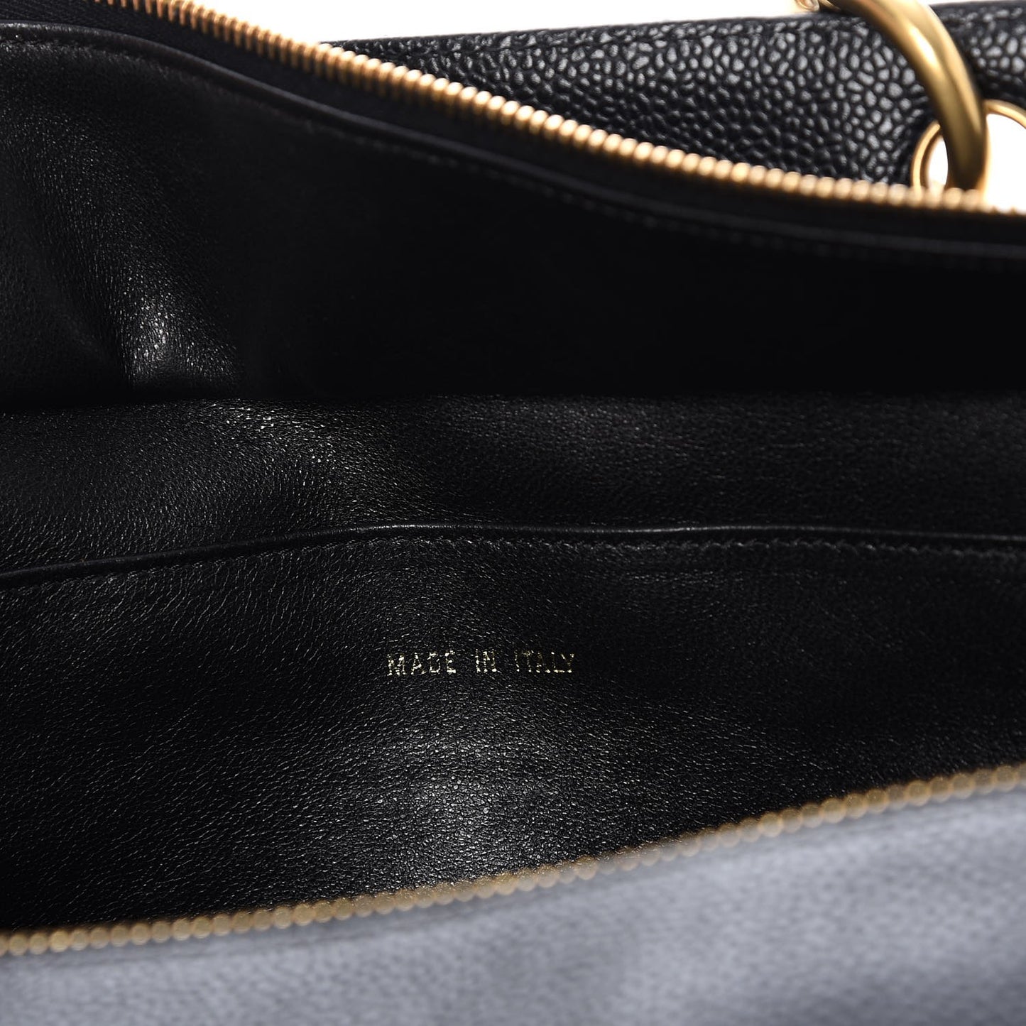 Caviar Quilted Grand Shopping Tote GST Black