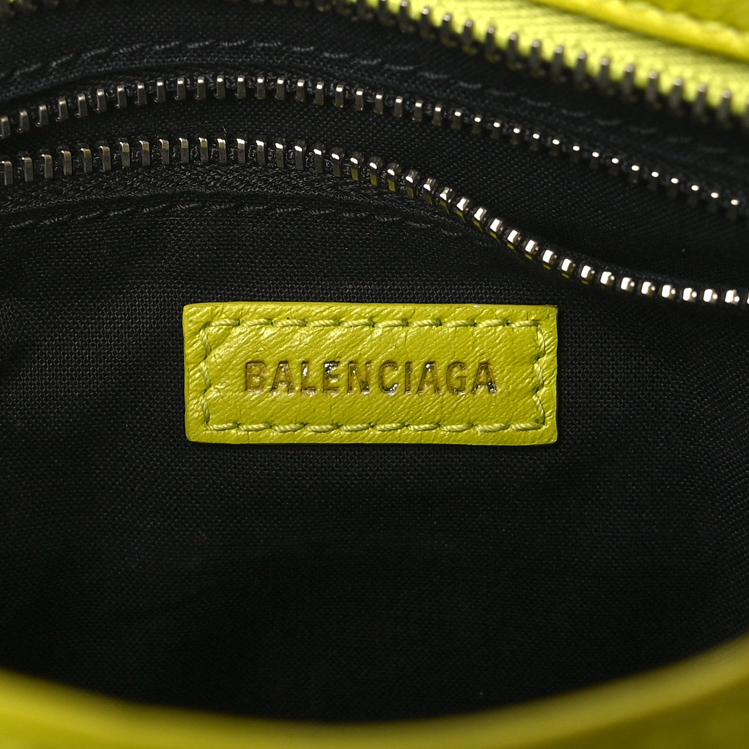 Balenciaga Agneau Classic Silver Hardware Mini City Lime 6 of 12