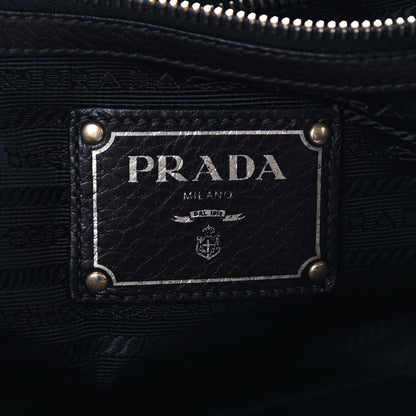 Prada Tessuto Nylon Vitello Daino Tote Black 5 of 11