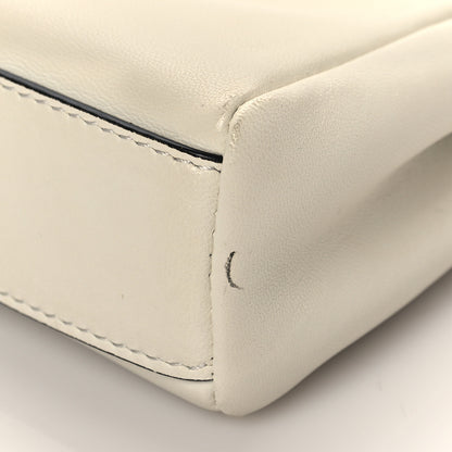 Fendi Shiny Nappa Micro Peekaboo Iconic Satchel White 9 of 11