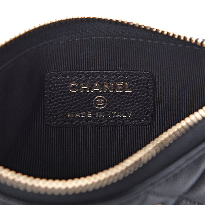 Chanel Caviar Quilted Small Cosmetic Case Black 6 of 8